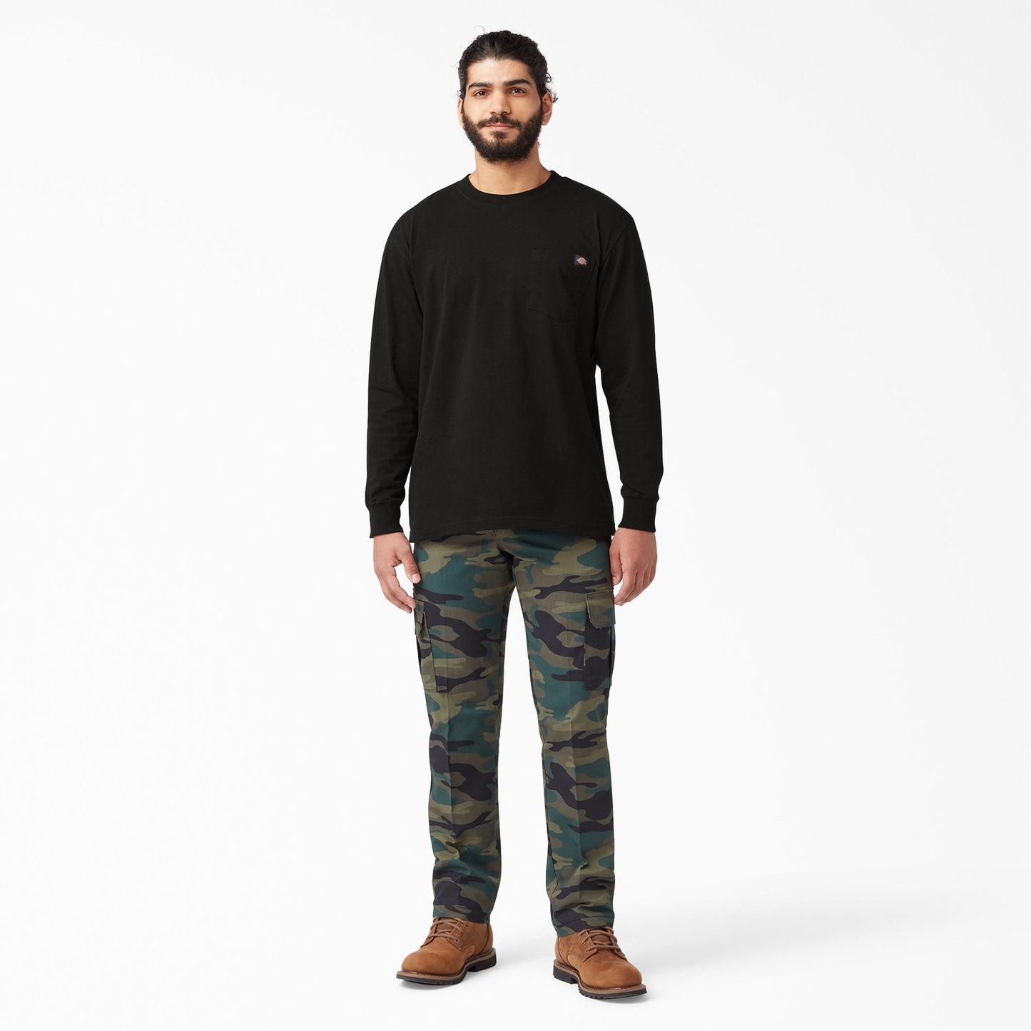 Heavyweight Long Sleeve Pocket T-Shirt For Men | Dickies