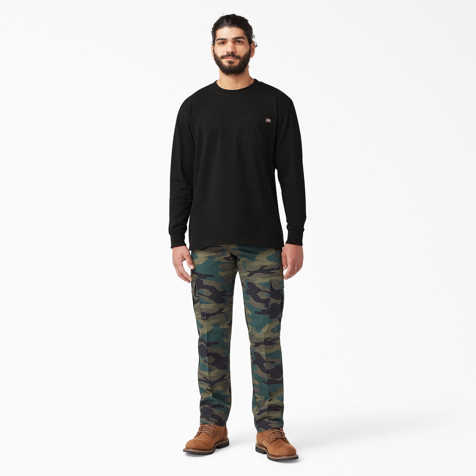 Heavyweight Long Sleeve Pocket T-Shirt For Men | Dickies