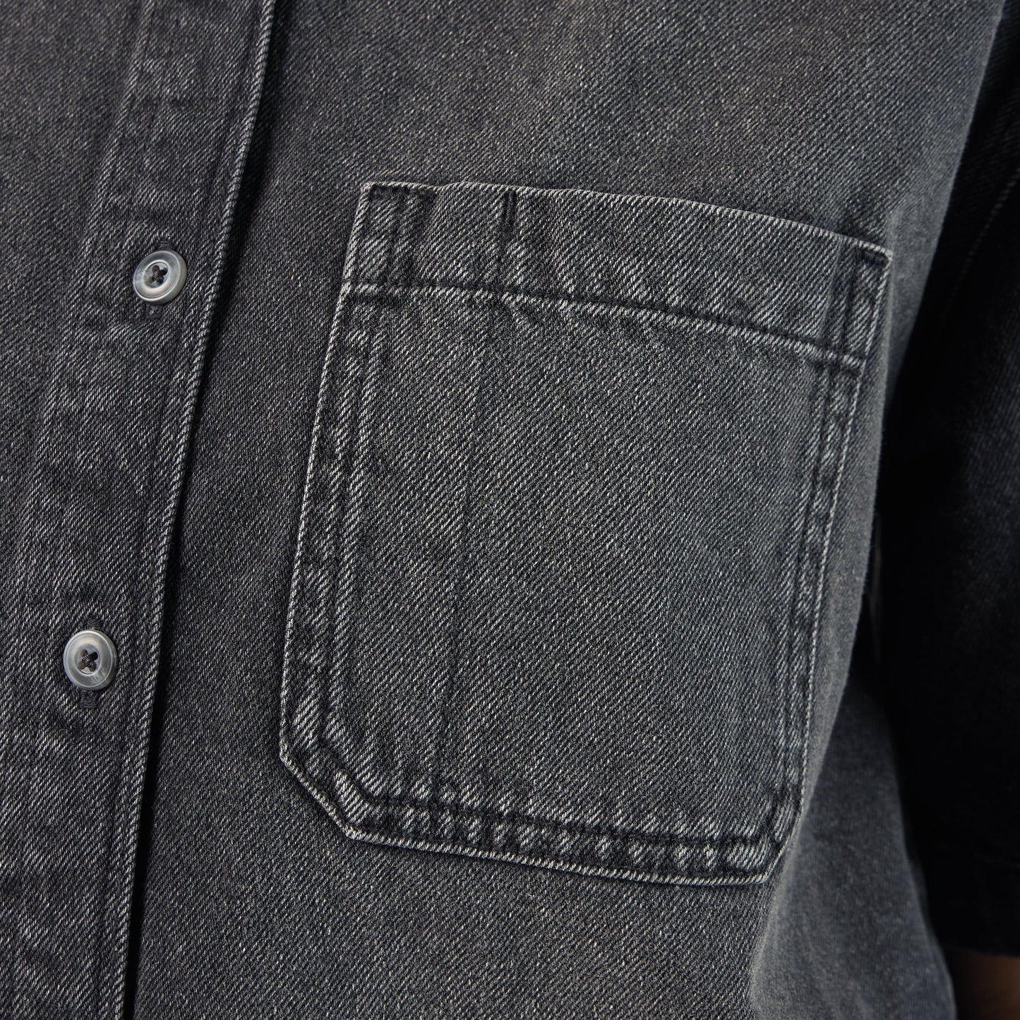 Women's Cropped Denim Work Shirt For Women|Sale | Dickies