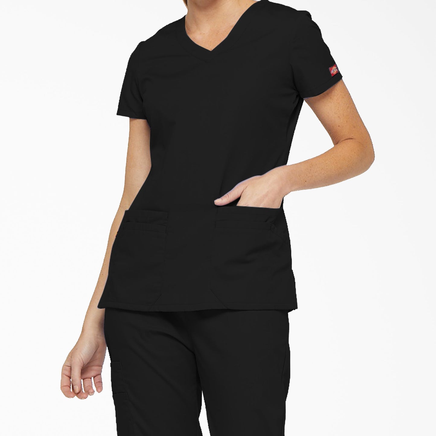 Women's EDS Signature V-Neck Scrub Top For Women|Scrubs | Dickies