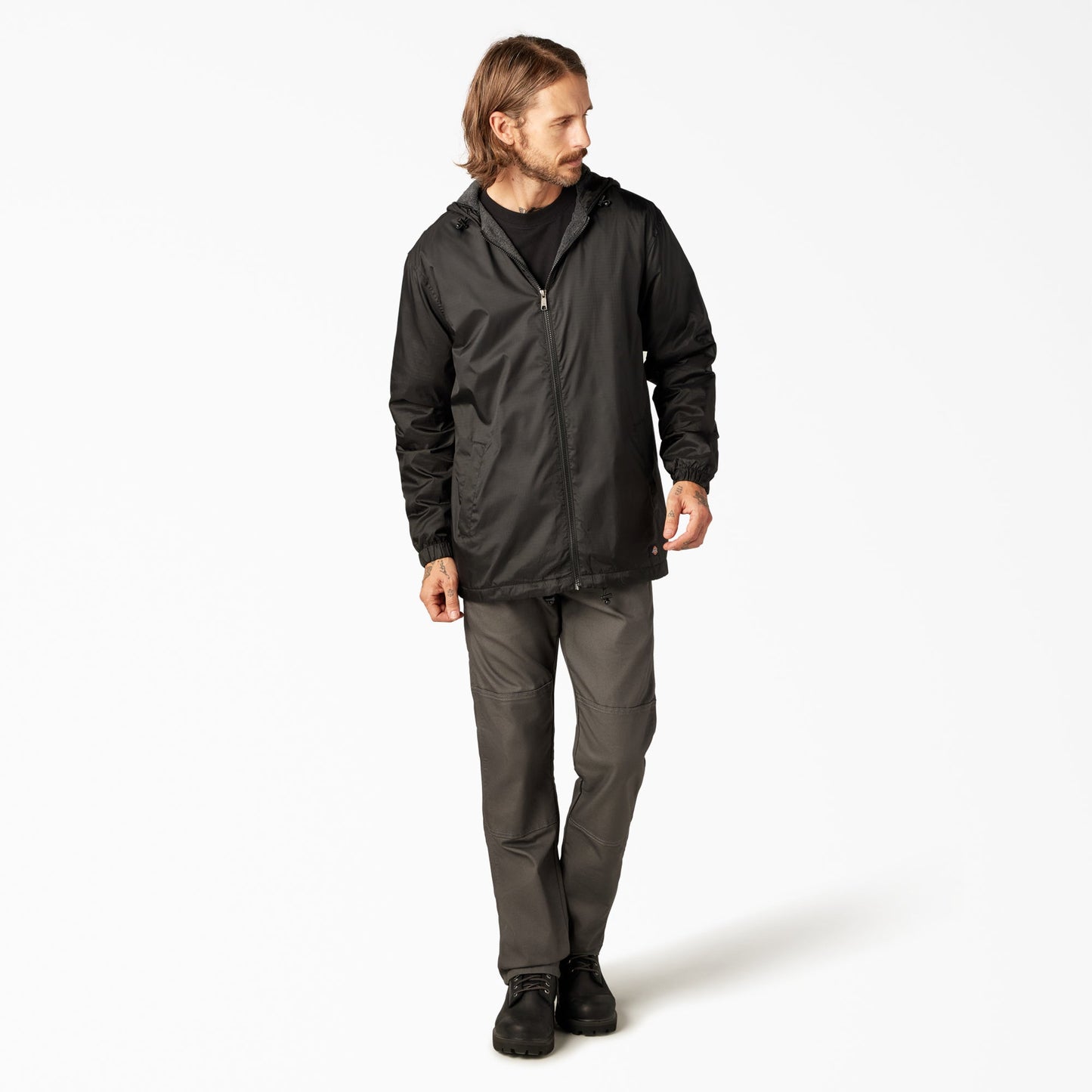 Fleece Lined Nylon Hooded Jacket For Men | Dickies