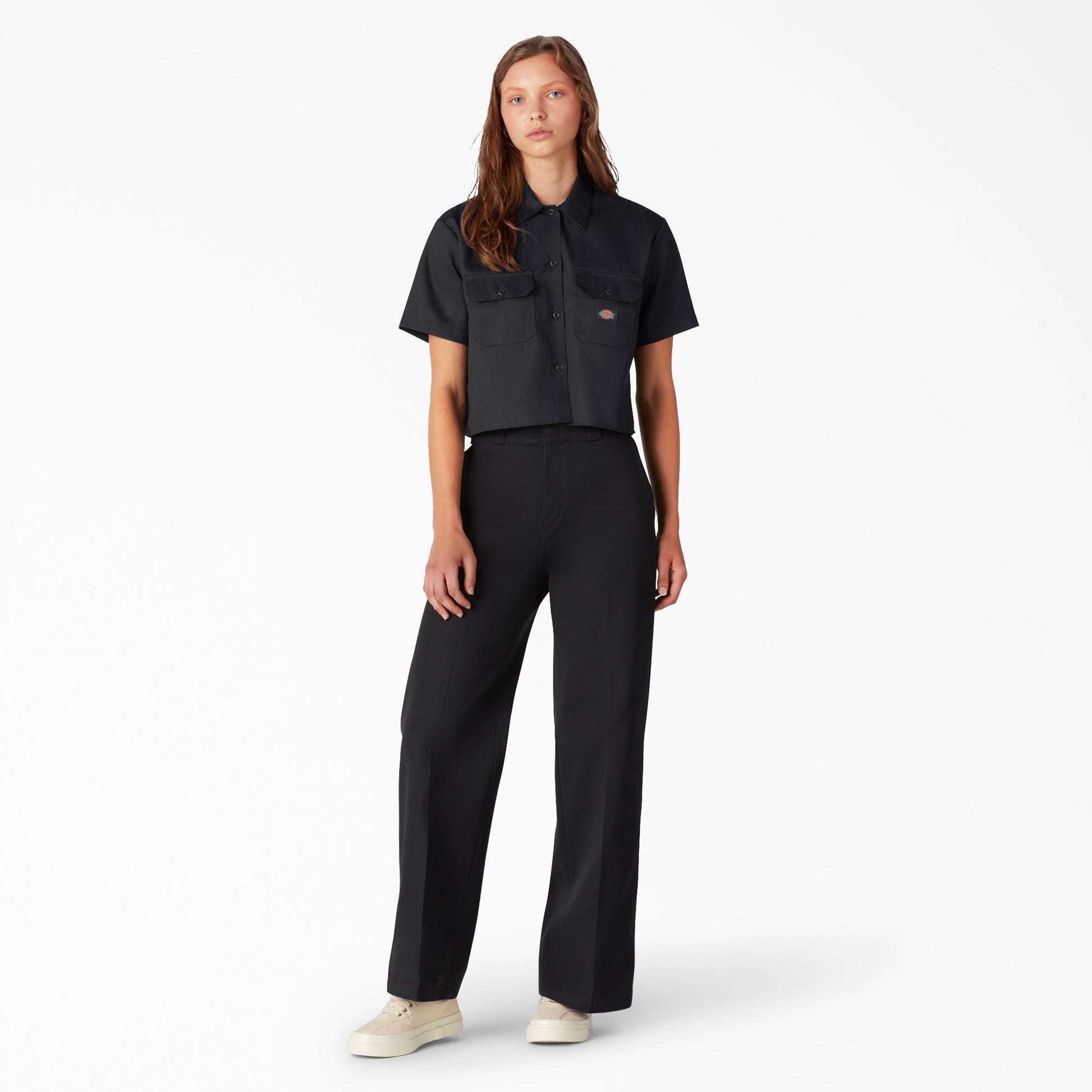 Women's Cropped Work Shirt For Men|Women | Dickies