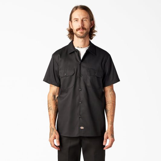 FLEX Slim Fit Short Sleeve Work Shirt For Men | Dickies