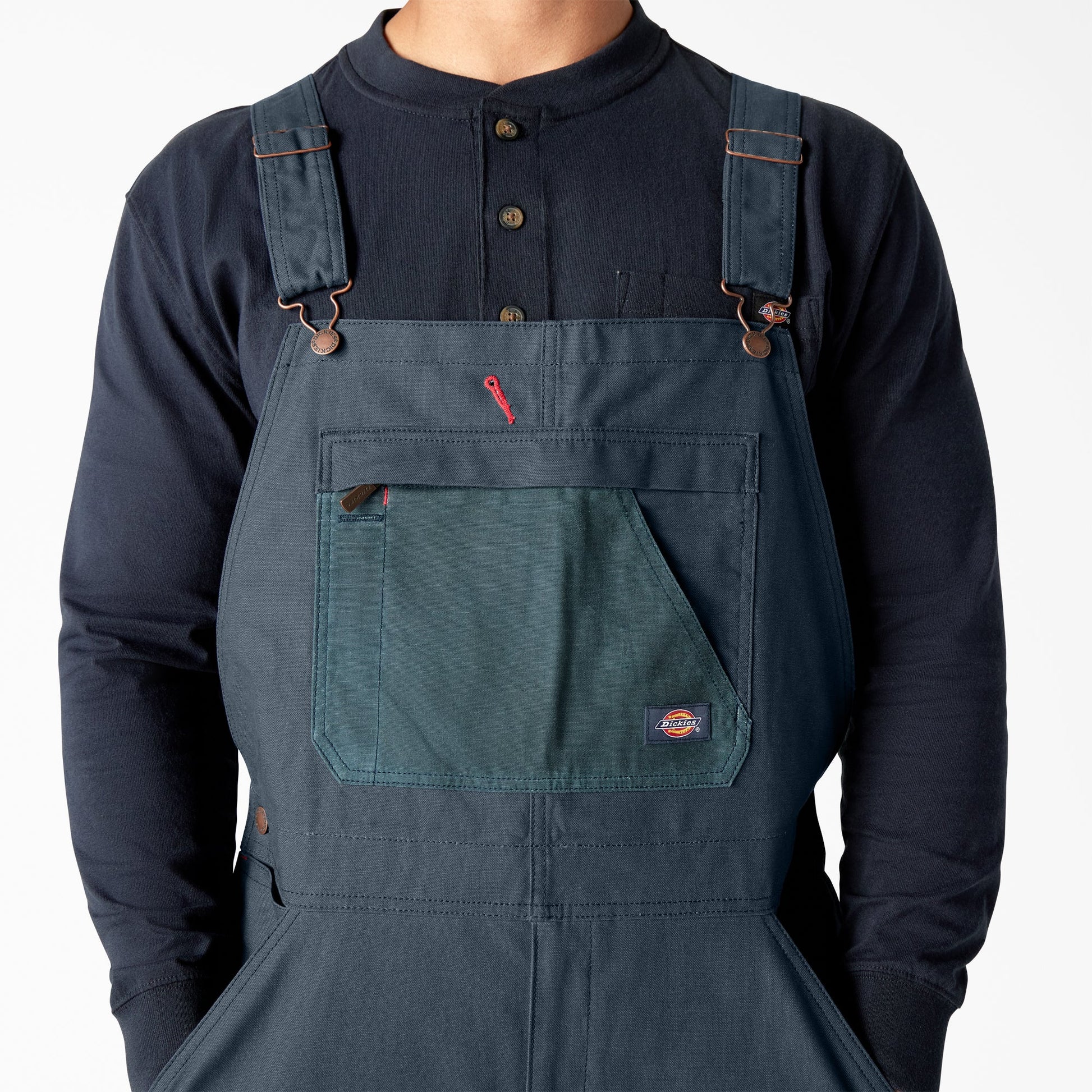 Waxed Canvas Double Front Bib Overalls For Men | Dickies