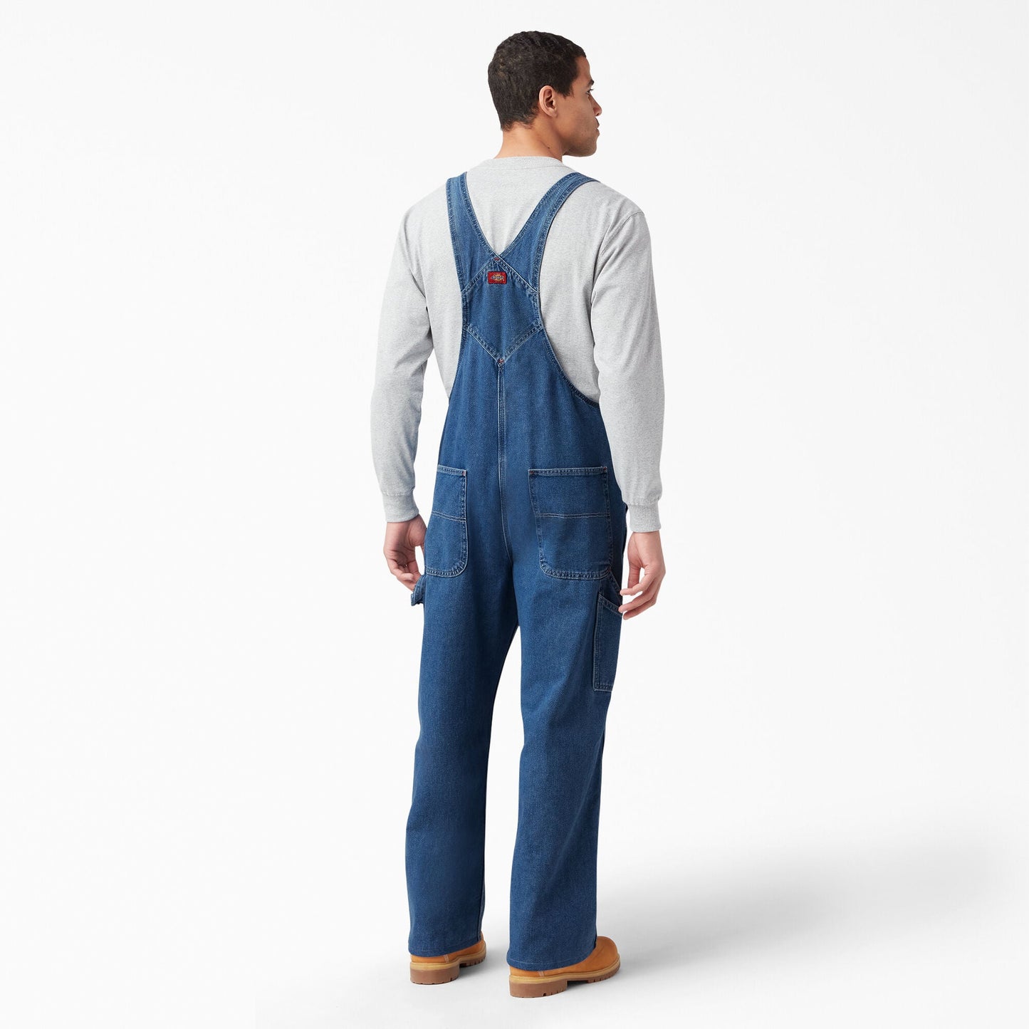 Stonewashed Indigo Bib Overalls For Men|Women | Dickies