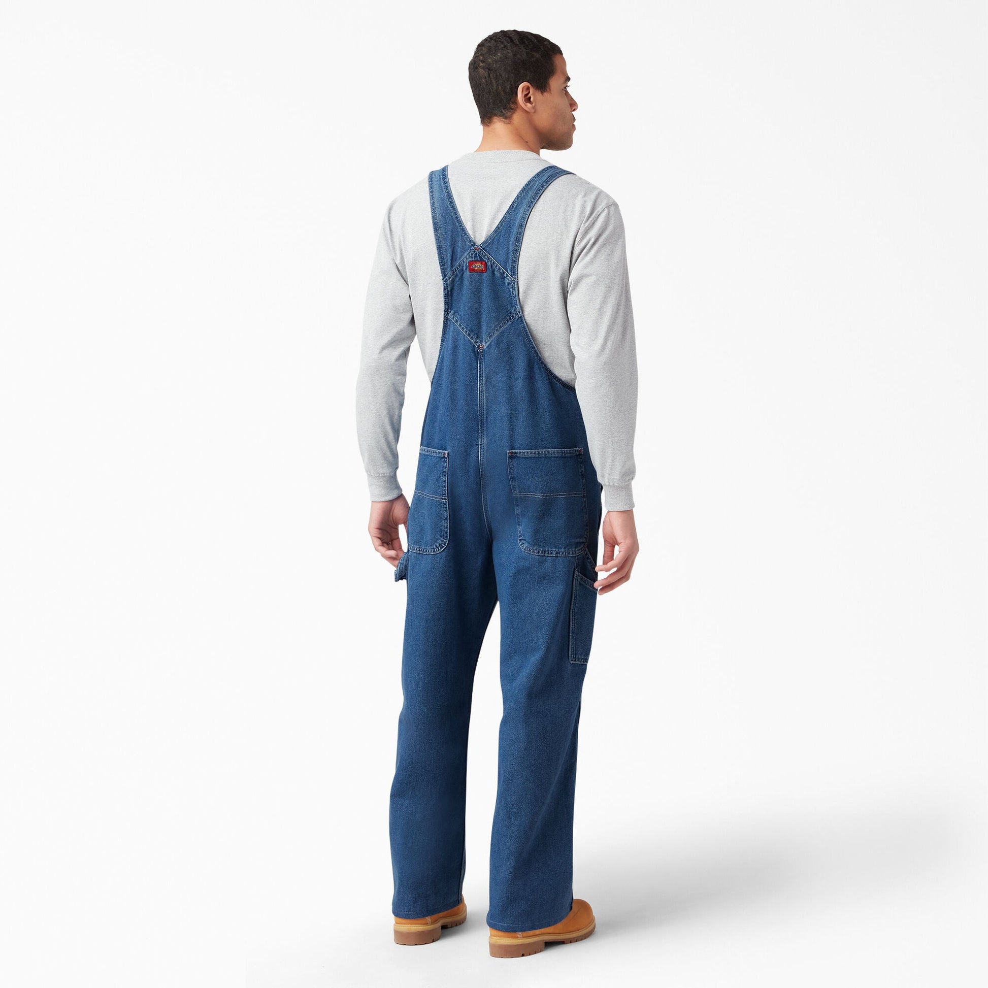 Stonewashed Indigo Bib Overalls For Men|Women | Dickies