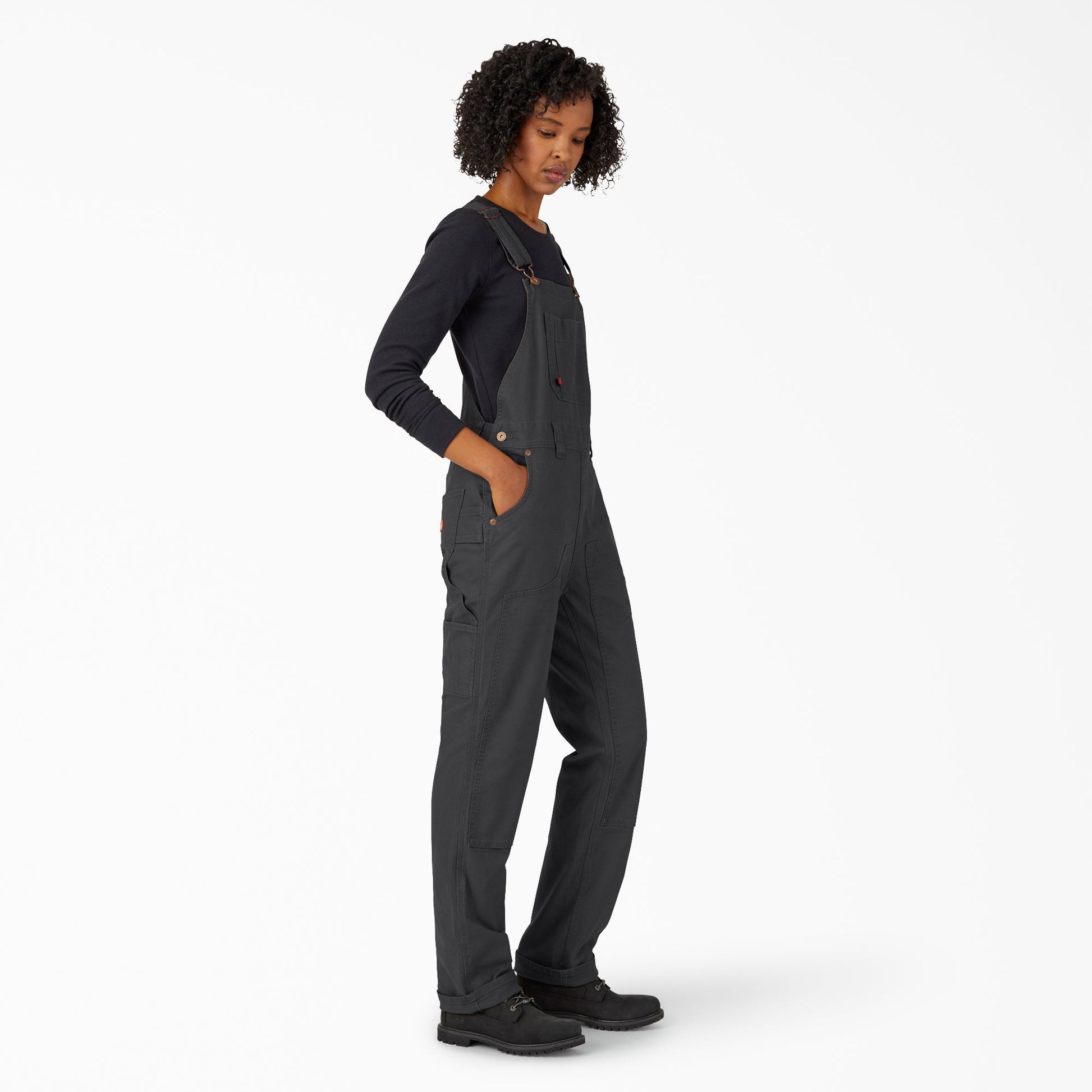 Women's Straight Fit Duck Double Front Bib Overalls For Women | Dickies