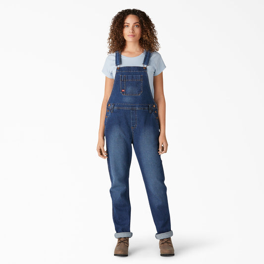 Women's Denim Boyfriend Fit Bib Overalls For Women | Dickies