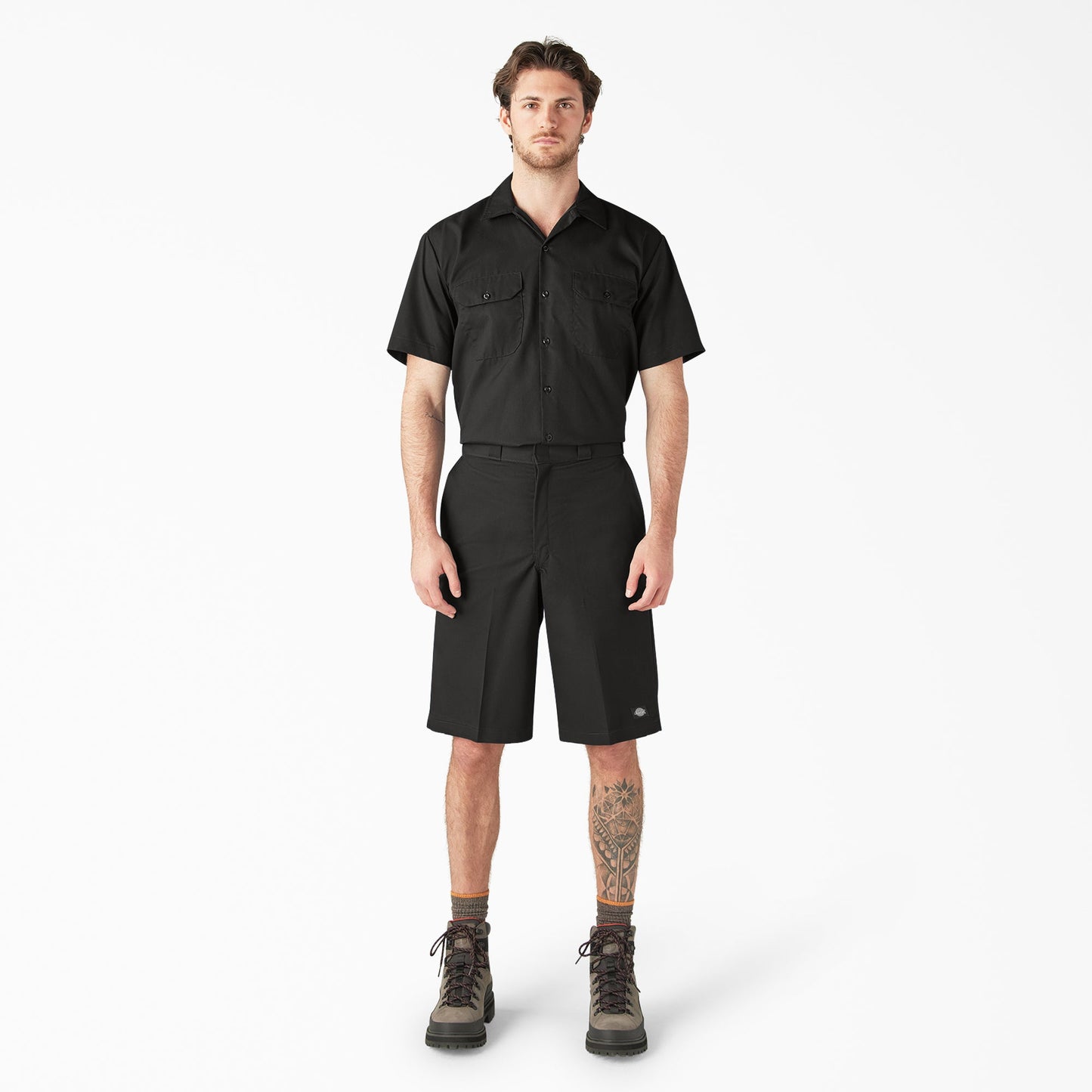 Loose Fit Flat Front Work Shorts, 13" For Men | Dickies