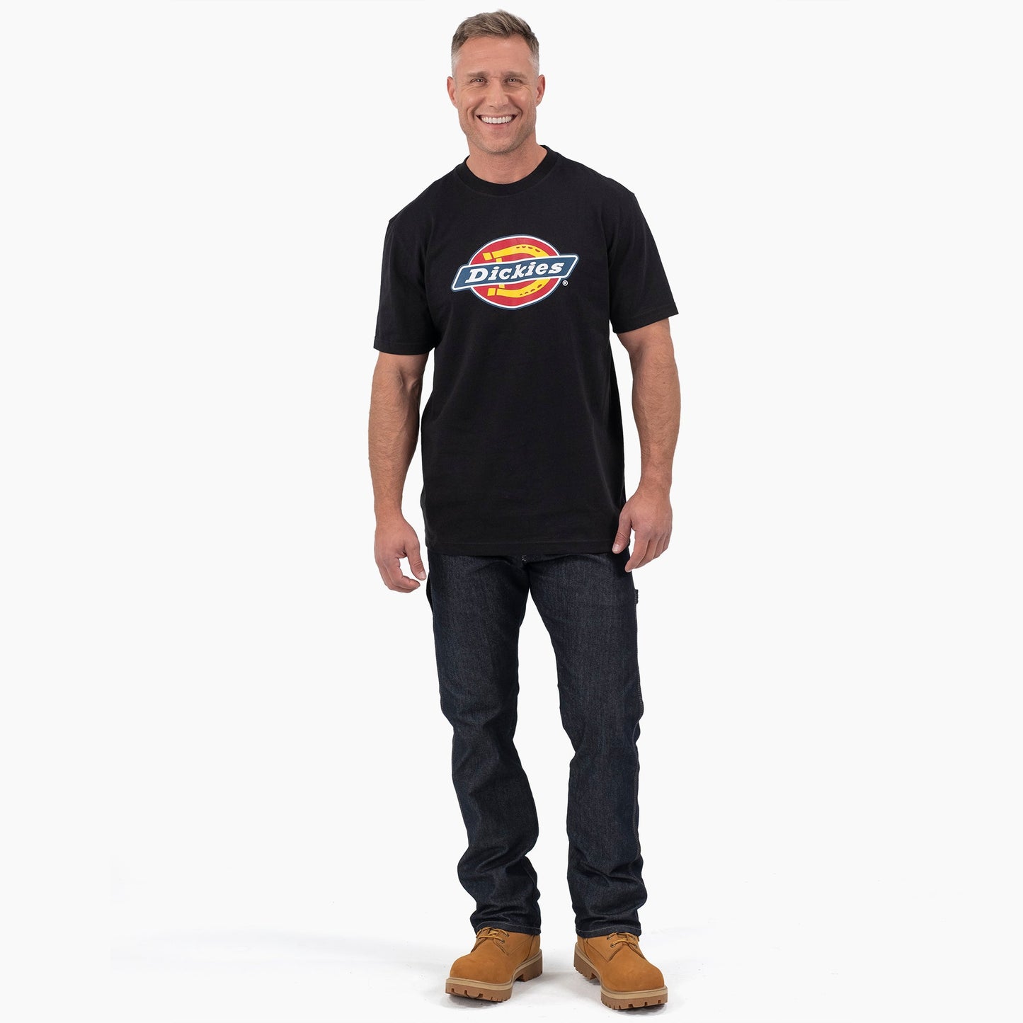 Short Sleeve Tri-Color Logo Graphic T-Shirt For Men | Dickies
