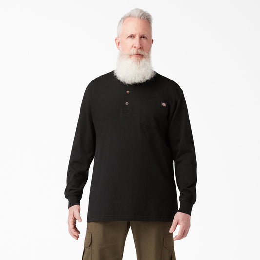 Heavyweight Long Sleeve Henley T-Shirt For Men | Dickies