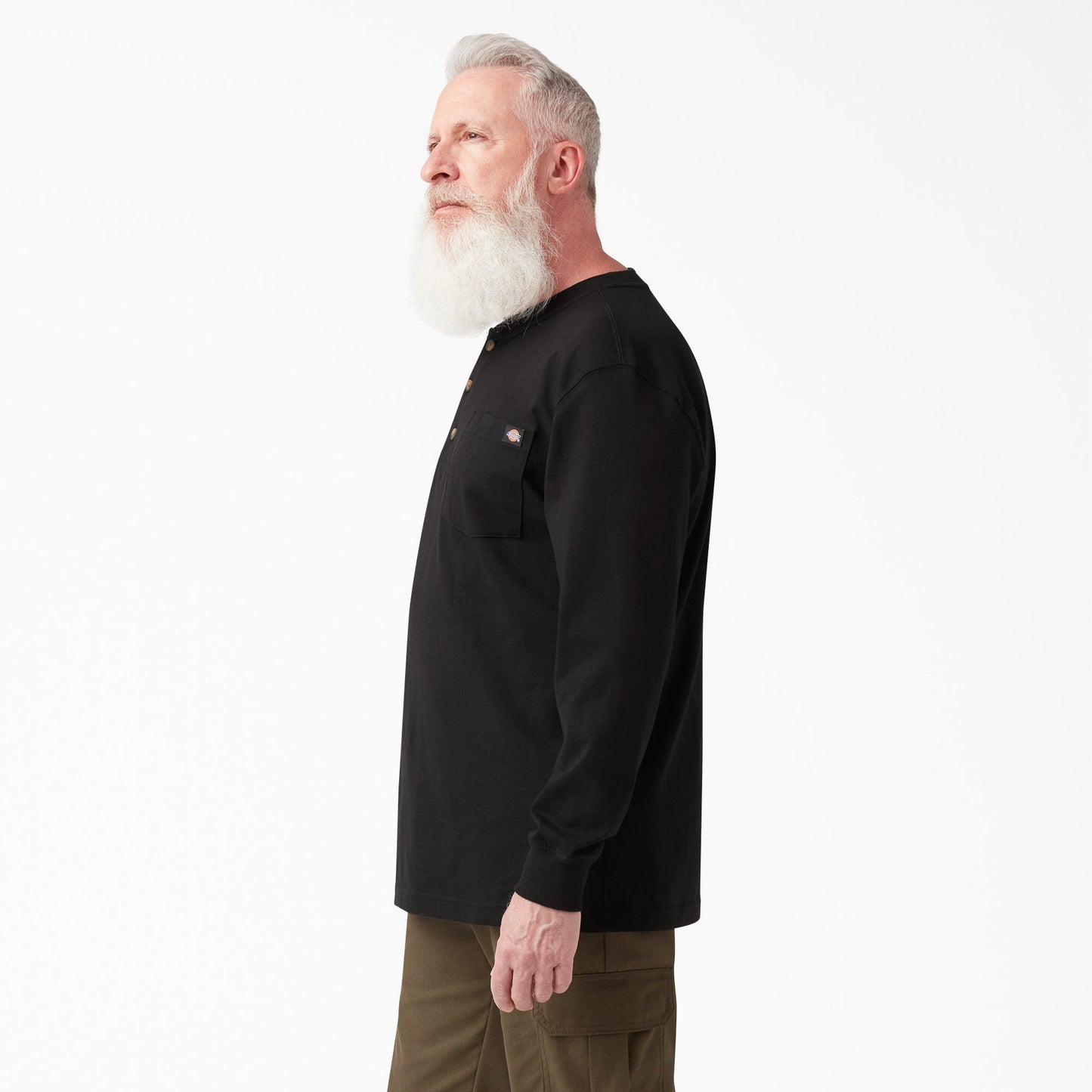 Heavyweight Long Sleeve Henley T-Shirt For Men | Dickies