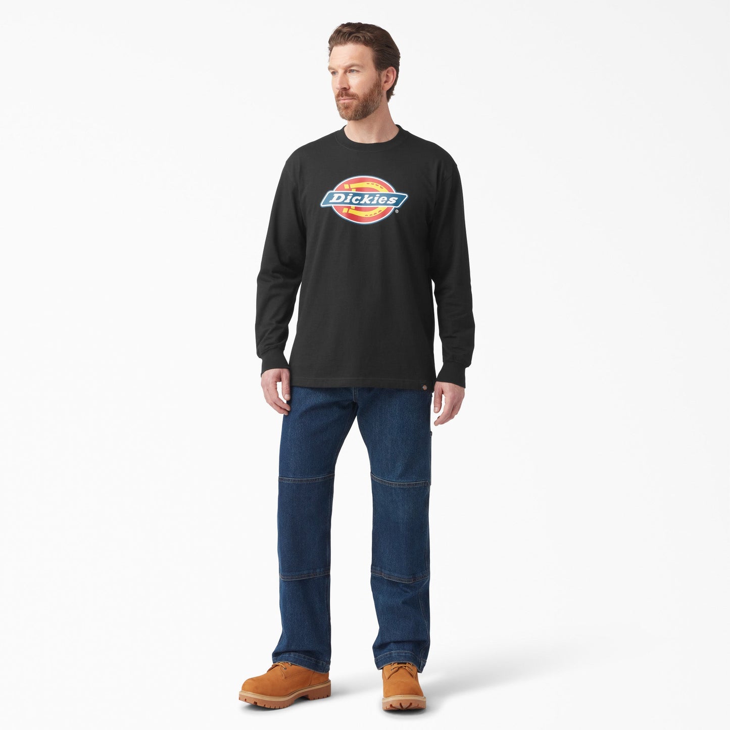 Tri-Color Logo Graphic Long Sleeve T-Shirt For Men | Dickies