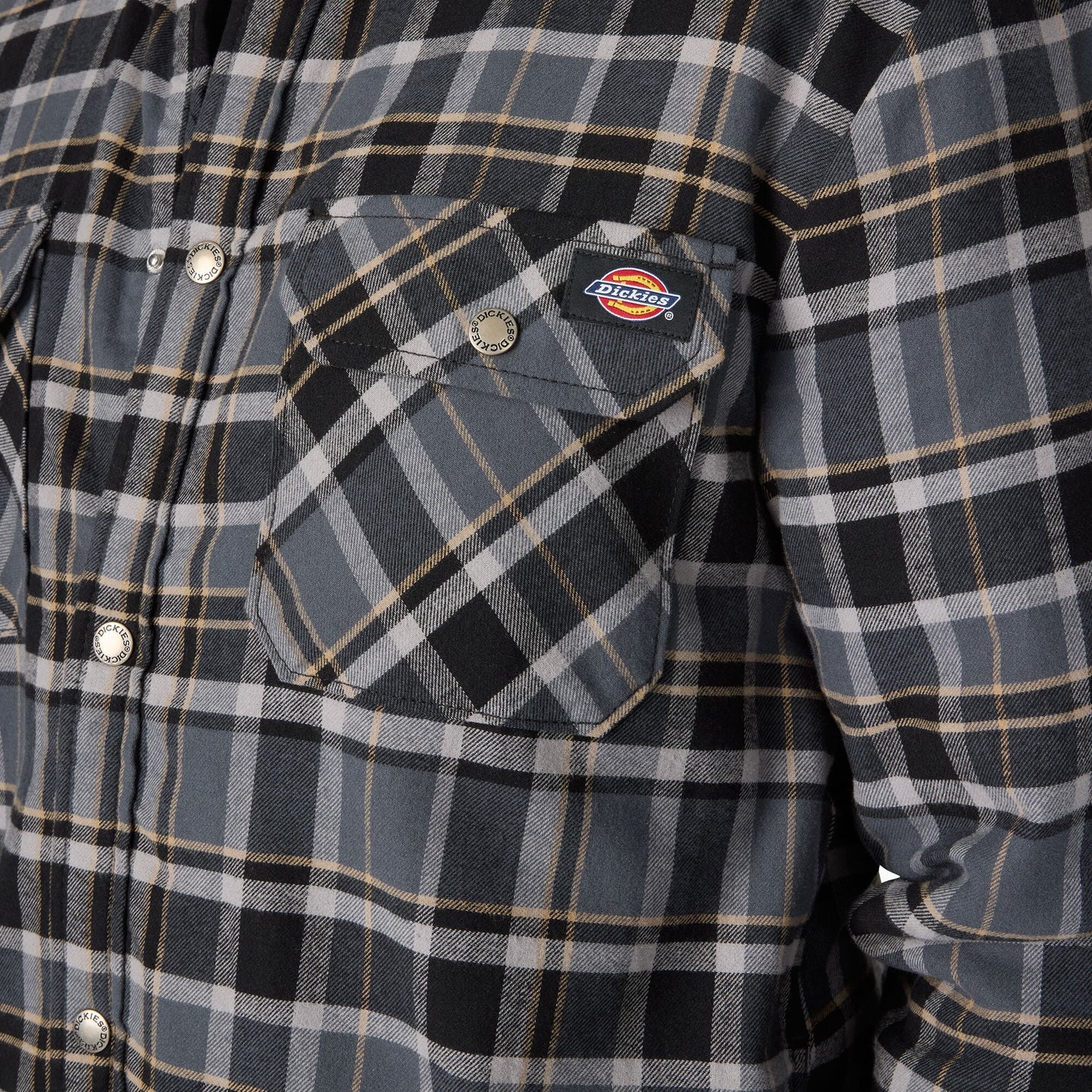 Water Repellent Fleece-Lined Flannel Shirt Jacket For Men|Sale | Dickies