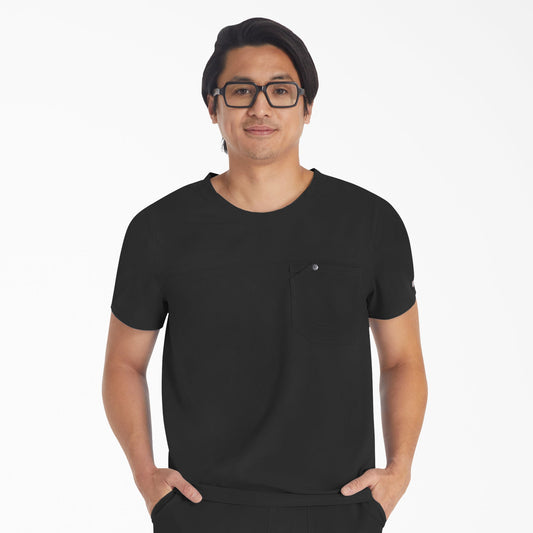 Men's EDS NXT Round Neck Scrub Top For Men|Scrubs | Dickies