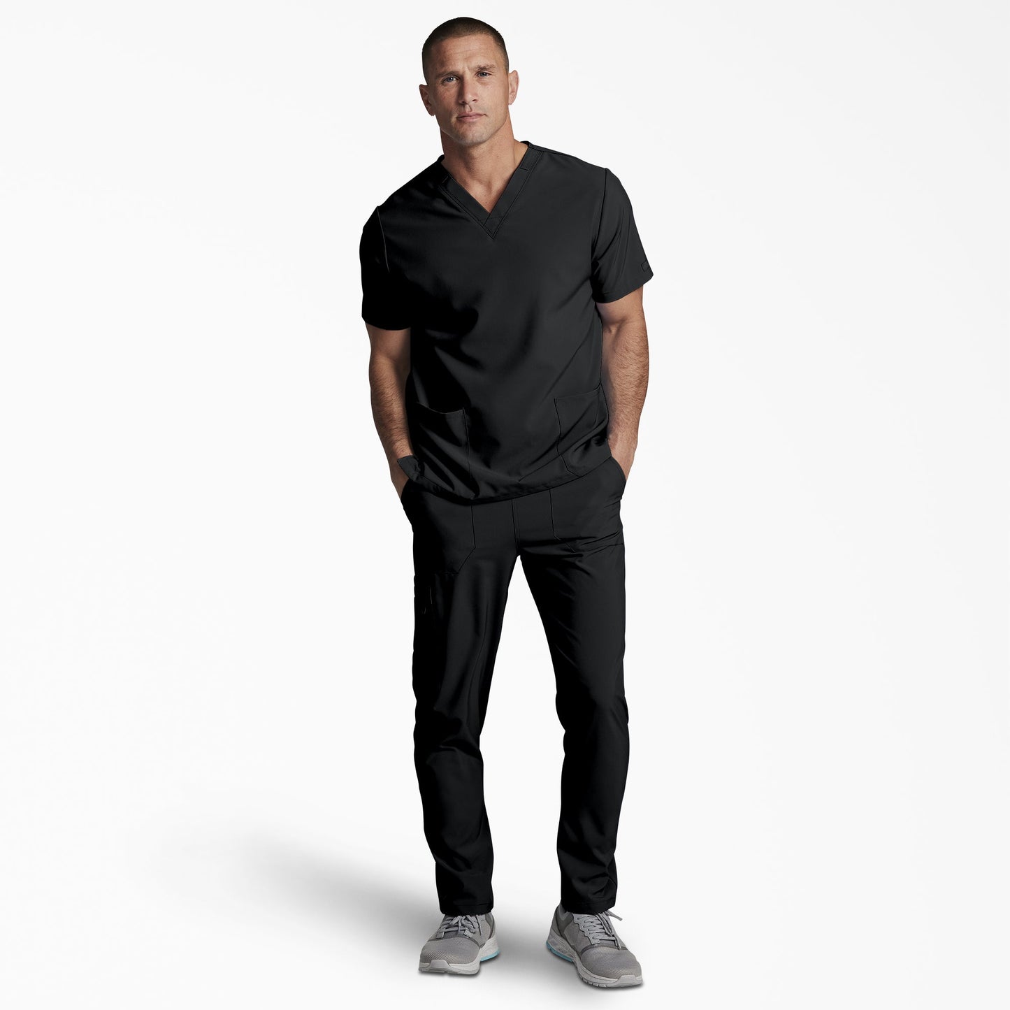 Unisex EDS Essentials V-Neck Scrub Top For Men|Scrubs|Women | Dickies