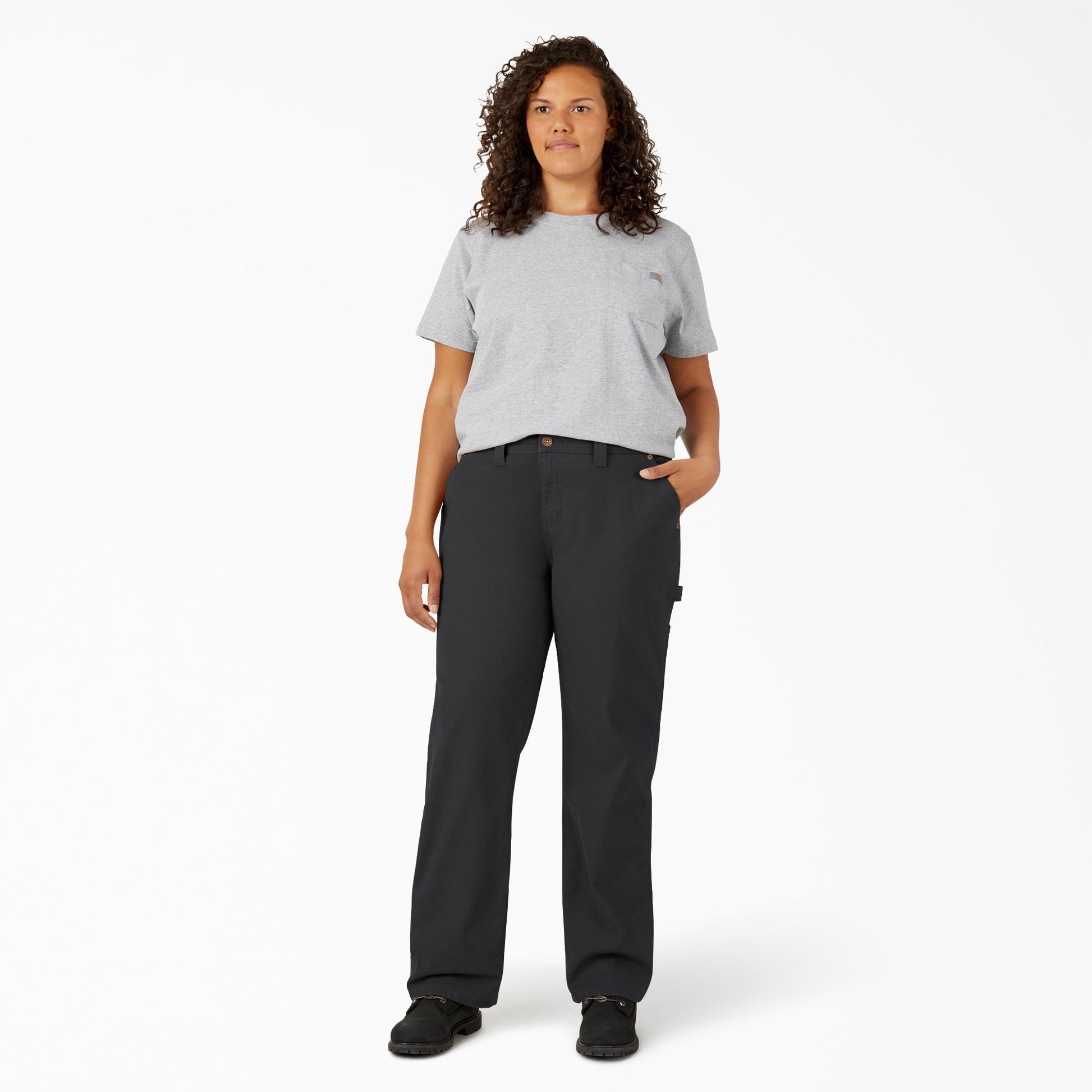Women's Plus FLEX Relaxed Straight Fit Duck Carpenter Pants For Women | Dickies