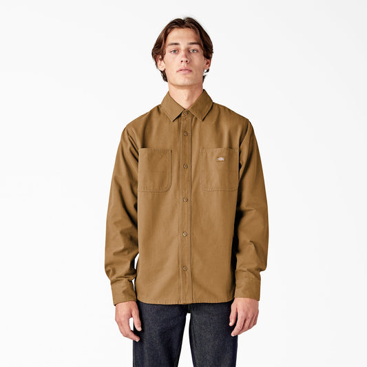 Duck Canvas Long Sleeve Utility Shirt For Sale | Dickies