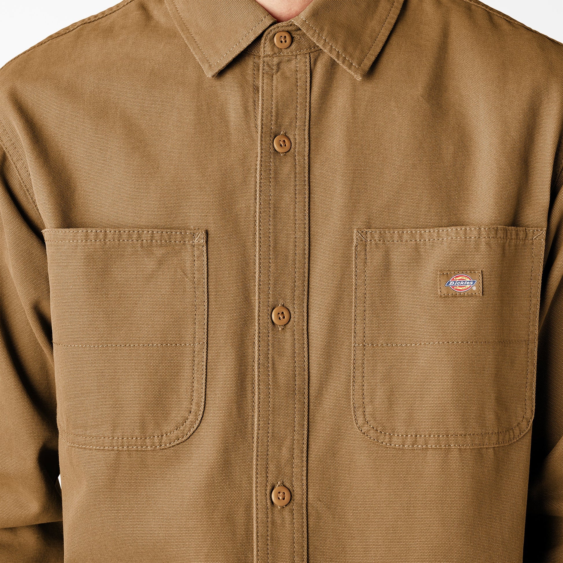 Duck Canvas Long Sleeve Utility Shirt For Sale | Dickies